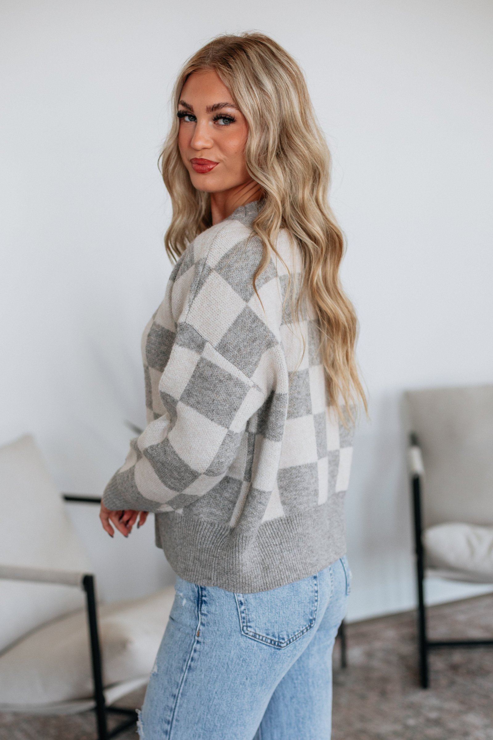 Flynn Checkered Sweater - Image 4