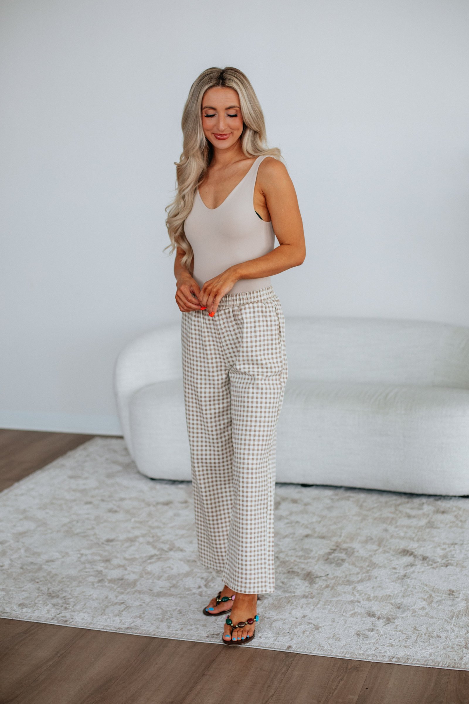 Rehna Gingham Pants - Image 4